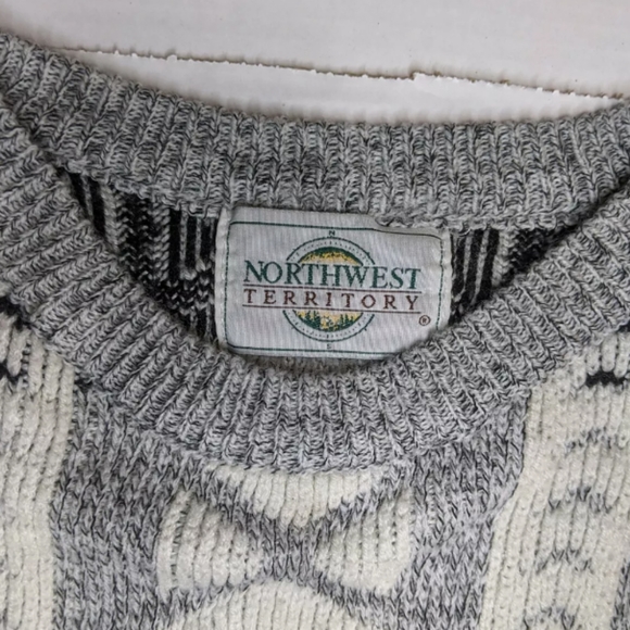 Northwest Territory Knit Sweater, Retro Cosby Style Sweater, Ski Lodge Sweater - Picture 5 of 5